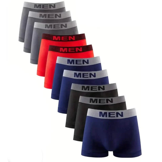 10-Pack: Underwear Boxer Brief Waistband Breathable Comfy Trunks DailySale