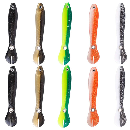 10-Pieces: Realistic Bass Loach Swimming Lure DailySale