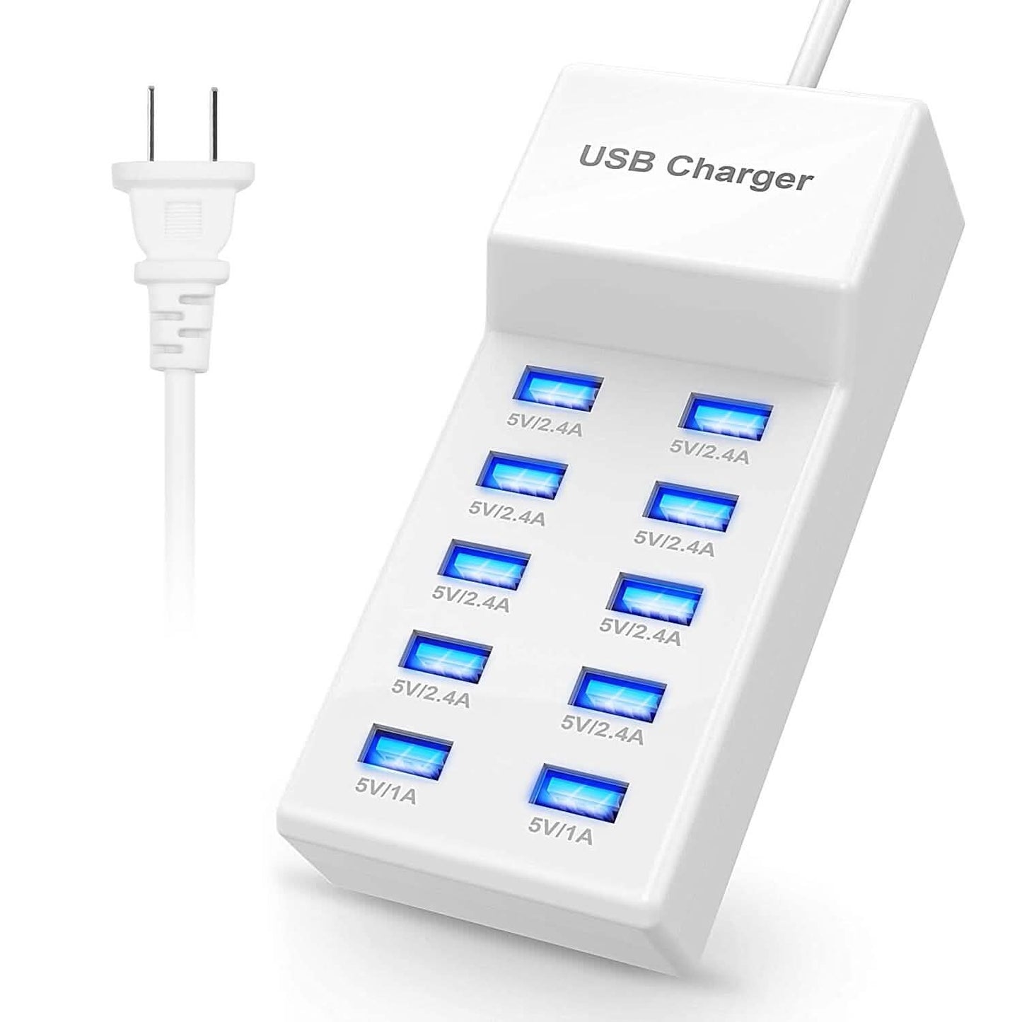 10-Ports 50W USB Wall Fast Charging Power Adapter DailySale