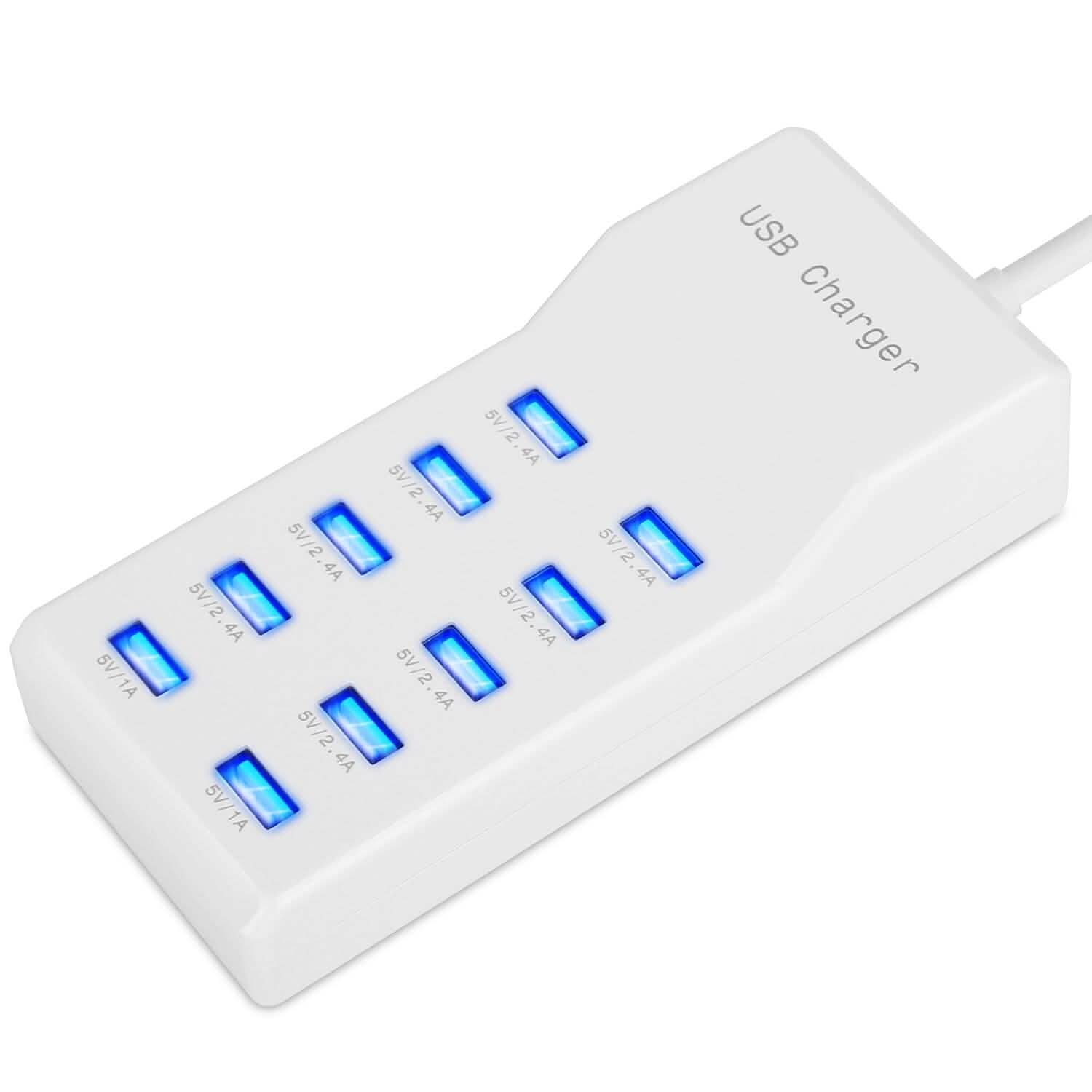 10-Ports 50W USB Wall Fast Charging Power Adapter DailySale