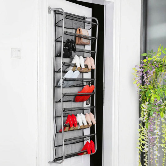 10-Tier Over the Door Shoe Rack Organizer Holder Hanging Storage Shelf DailySale