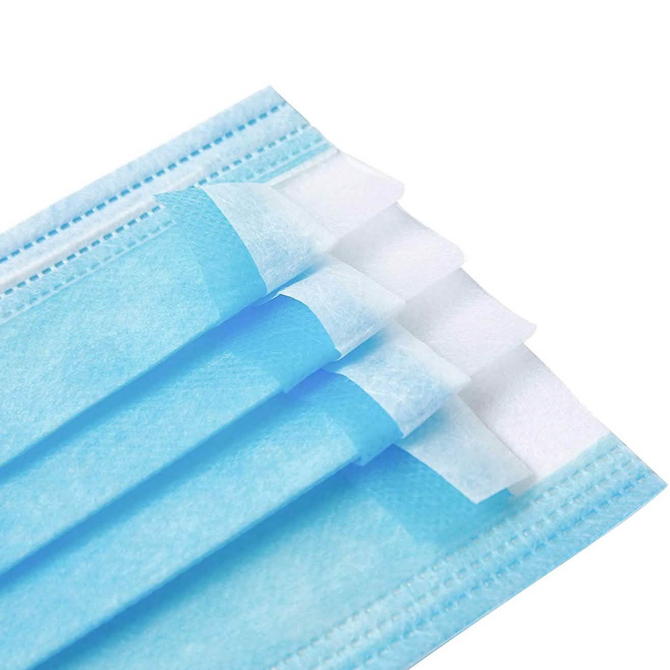 100-Pack: 3 Layer Disposable Protective Face Masks DailySale