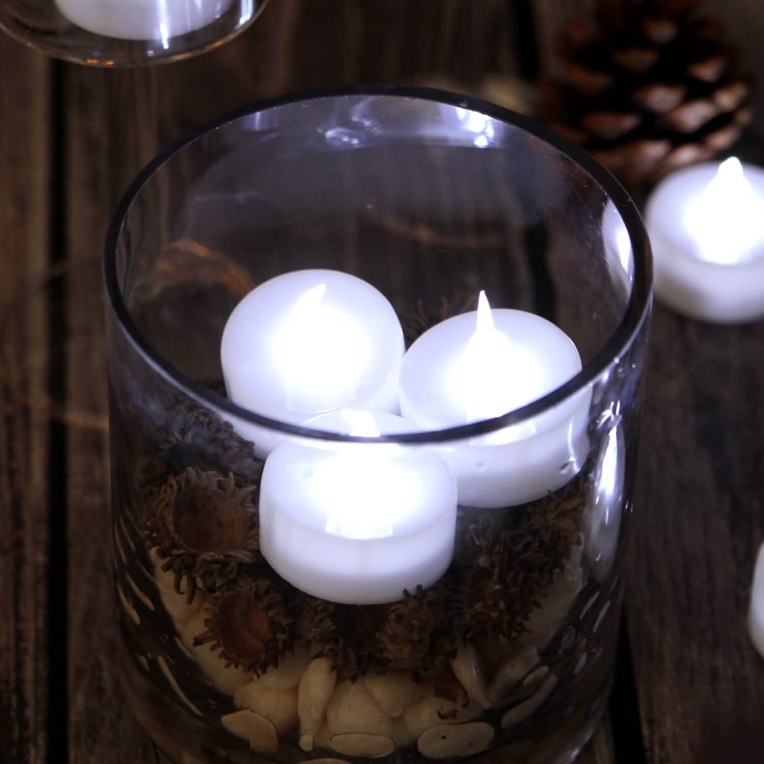 100-Piece: Cool White LED Tealight Flameless Smokeless Candles DailySale