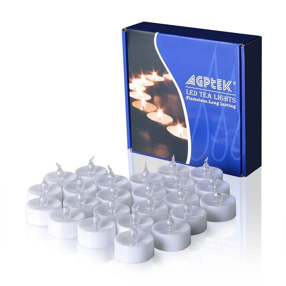 100-Piece: Cool White LED Tealight Flameless Smokeless Candles DailySale