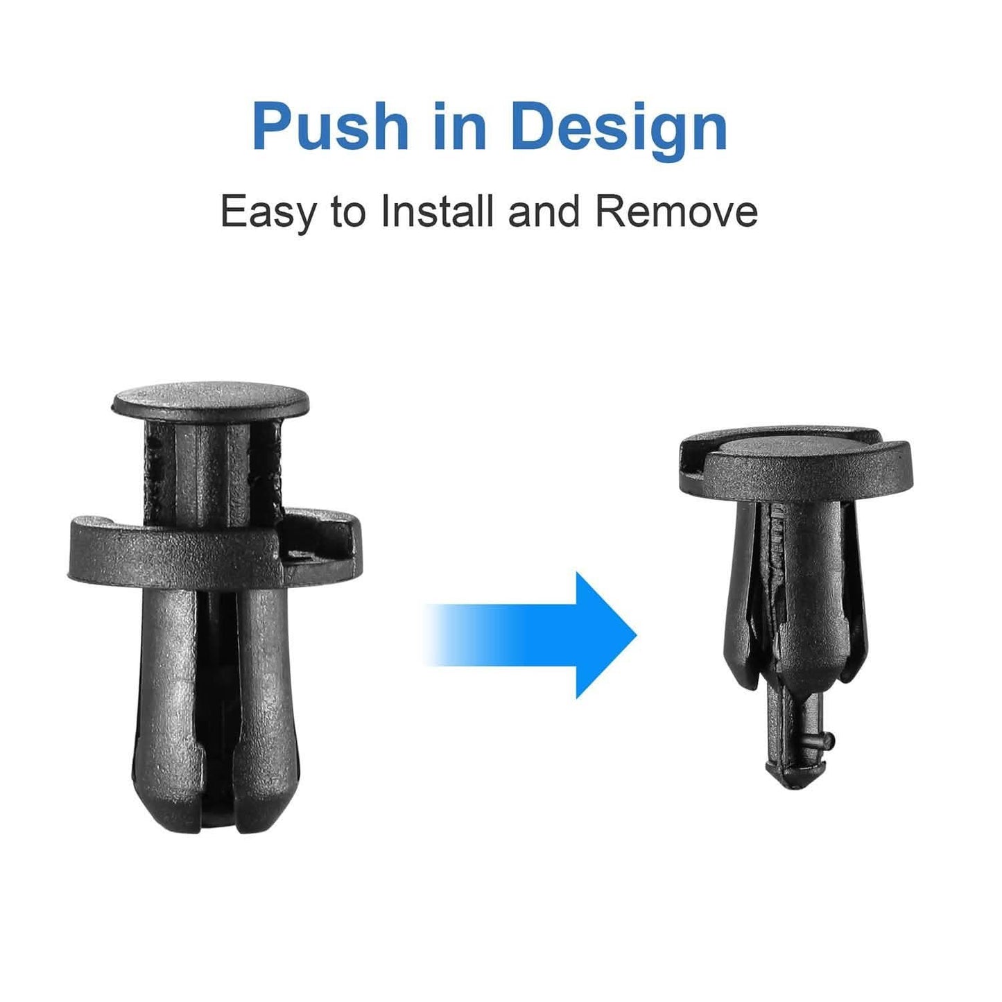 100-Pieces: 10mm Bumper Clip Fastener Rivets DailySale