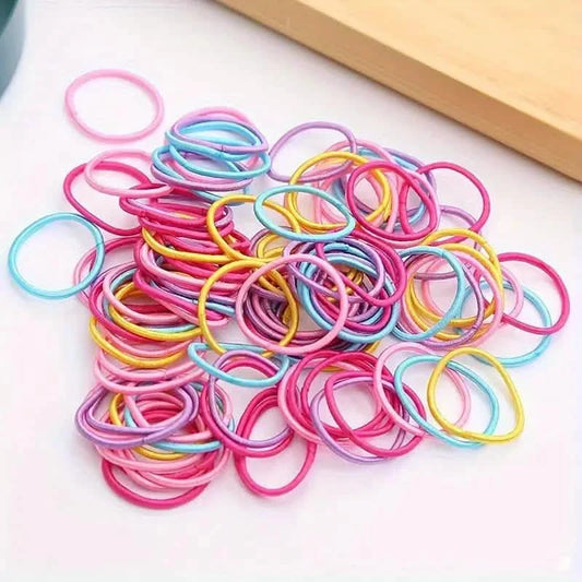 100-Pieces: High Elastic Leather Hair Rope Ponytail Bands - Seamless DailySale