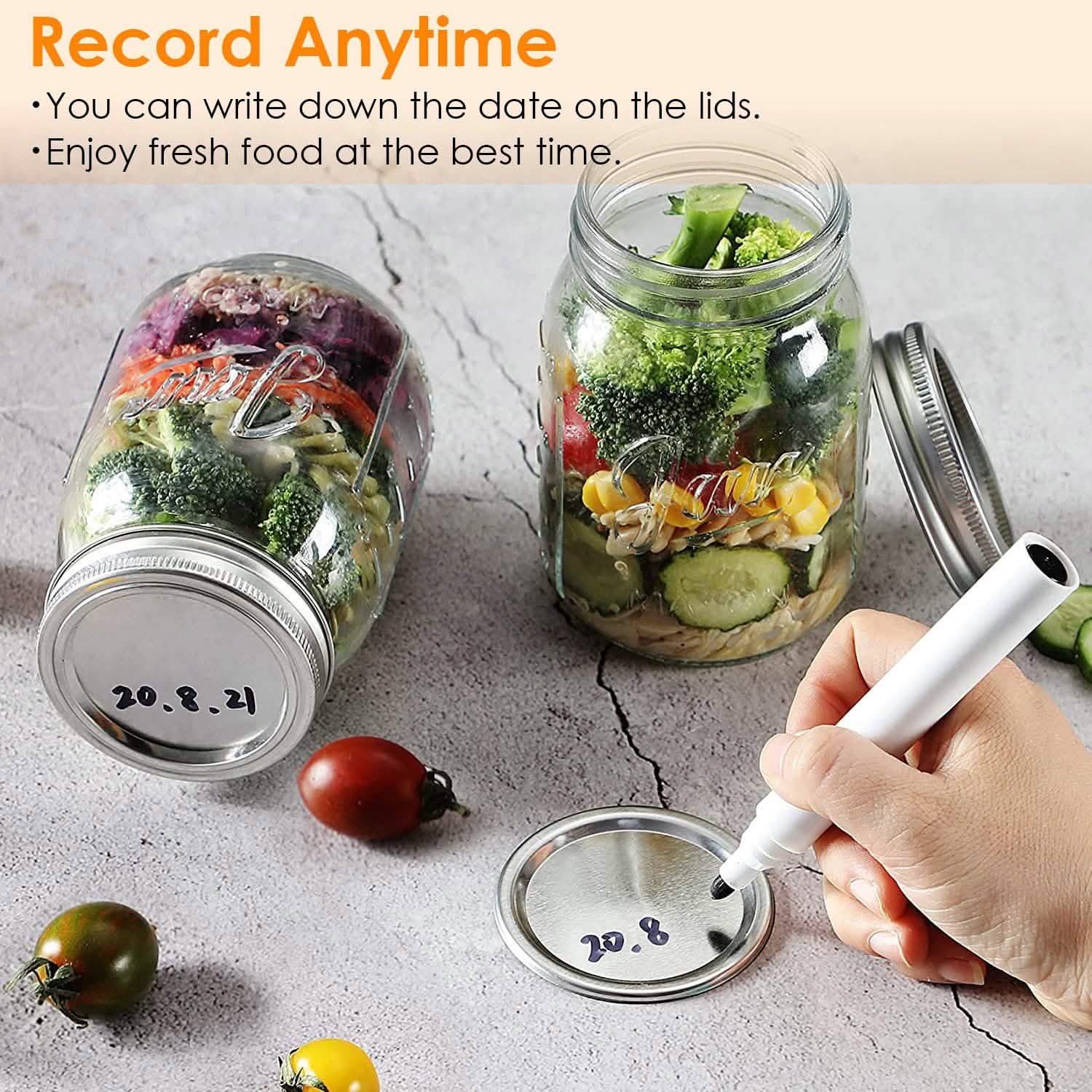 100-Pieces: Regular Mouth Canning Lids DailySale
