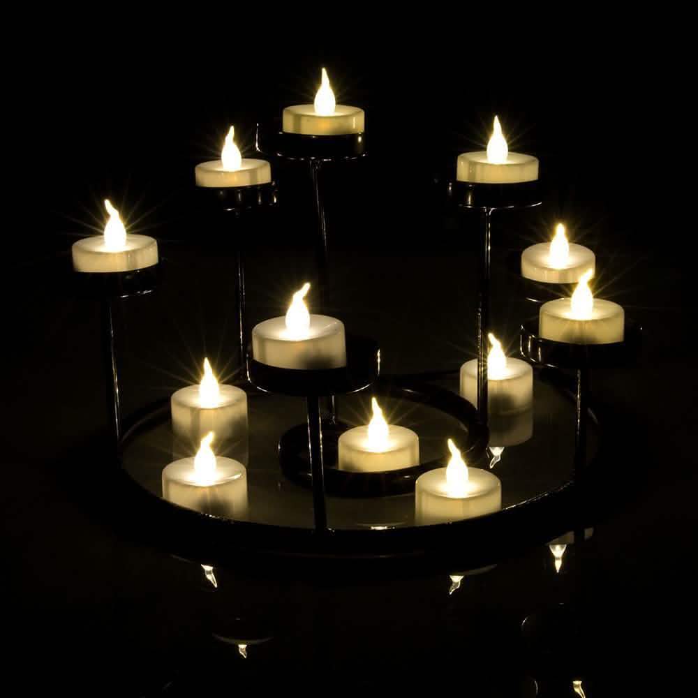 100-Pieces: White LED Candle Tea Light DailySale