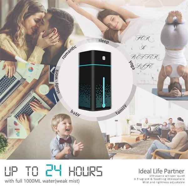 1000ml USB Electric Diffuser Humidifier DailySale