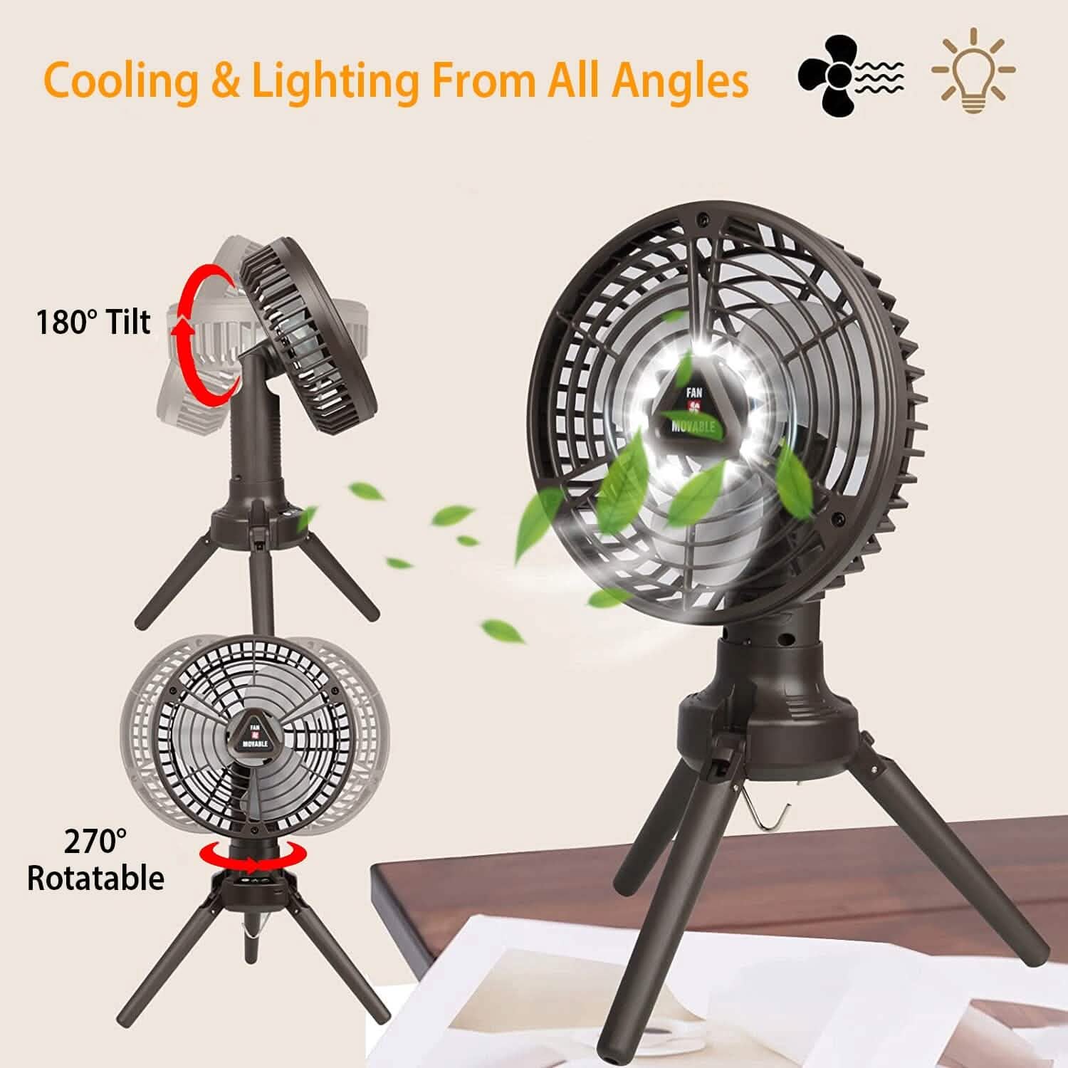 10400 mAh Portable Camping Fan DailySale