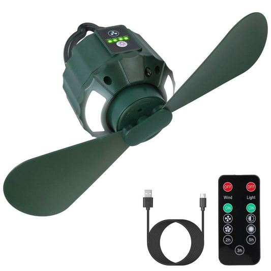 10400mAh USB Battery Powered Hanging Tent Lantern Fan Power Bank DailySale