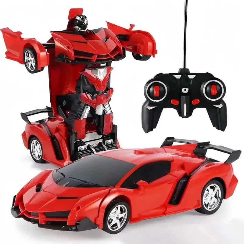 1:18 Remote Control Deformation Robot Car with LED Lights – 360° Drift, USB Rechargeable DailySale