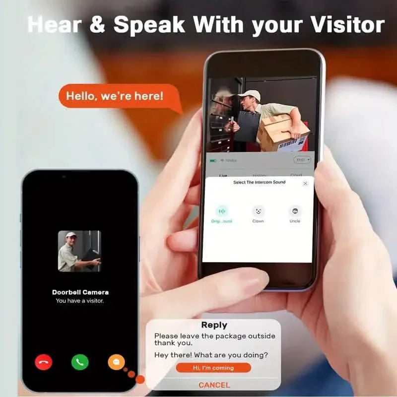 1080P WiFi Smart Video Doorbell with HD Night Vision, Two-Way Audio with App Control DailySale