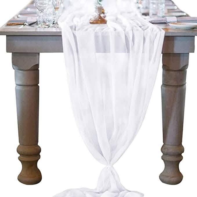 10Ft. Chiffon Table Runner DailySale