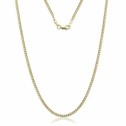 10K Gold Cuban 3MM Link Chain - Assorted Sizes DailySale