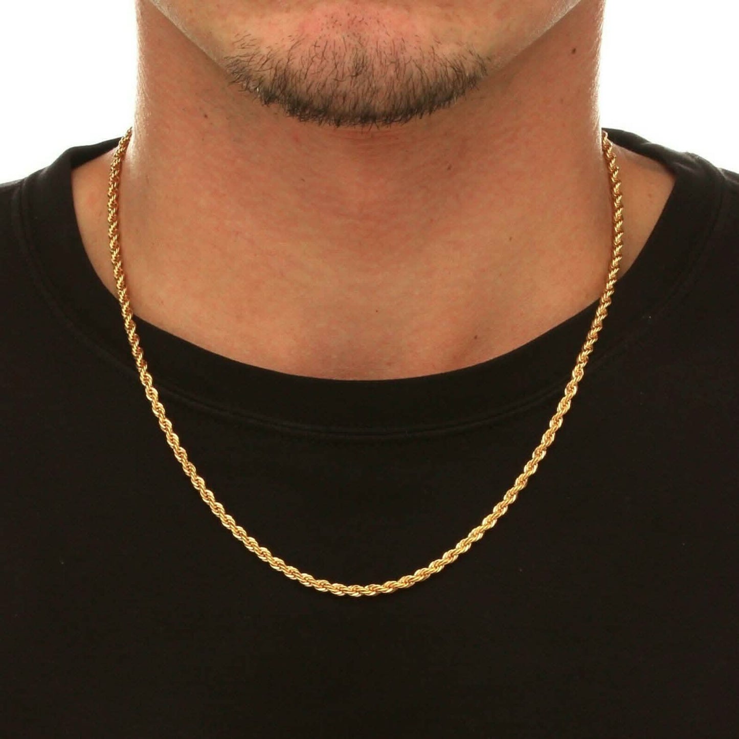 10k Solid Gold Rope Chain 2.5mm DailySale
