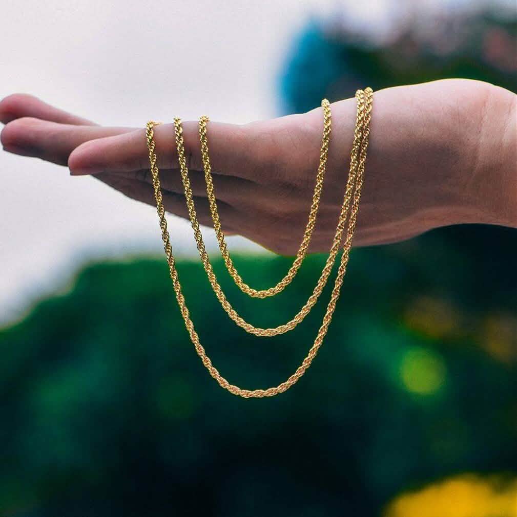 10k Solid Gold Rope Chain 2.5mm DailySale