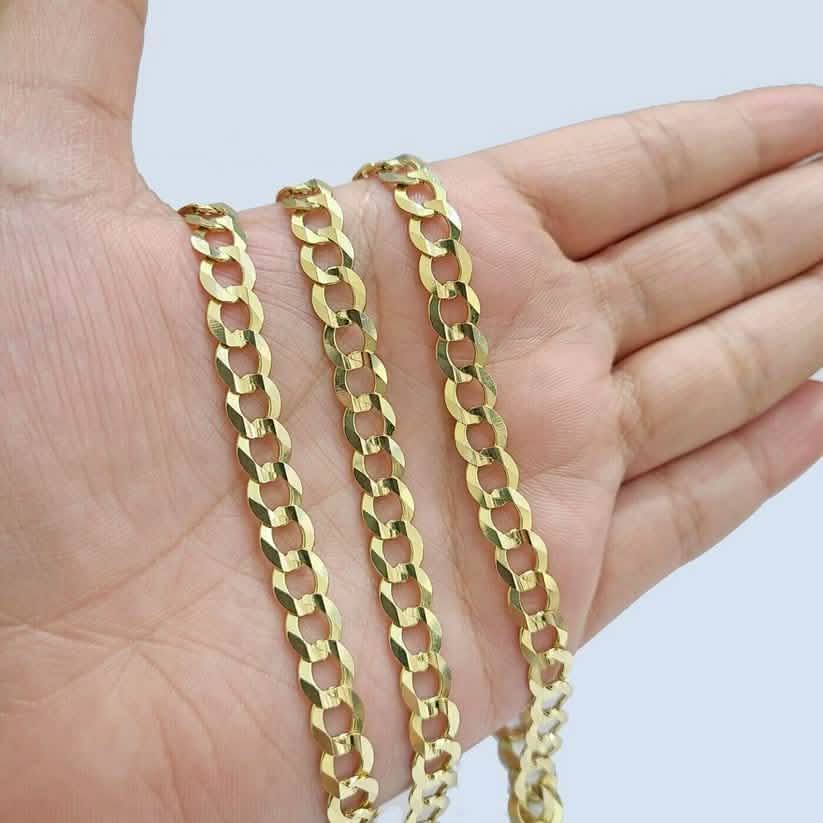 10K Yellow Gold Miami Cuban Curb Link Chain 6mm Necklace DailySale