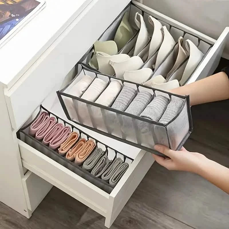 11 Grid Sock Underwear Storage Box Mesh Closet Organizer DailySale