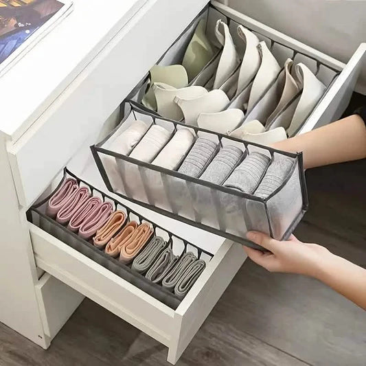 11 Grid Sock Underwear Storage Box Mesh Closet Organizer DailySale