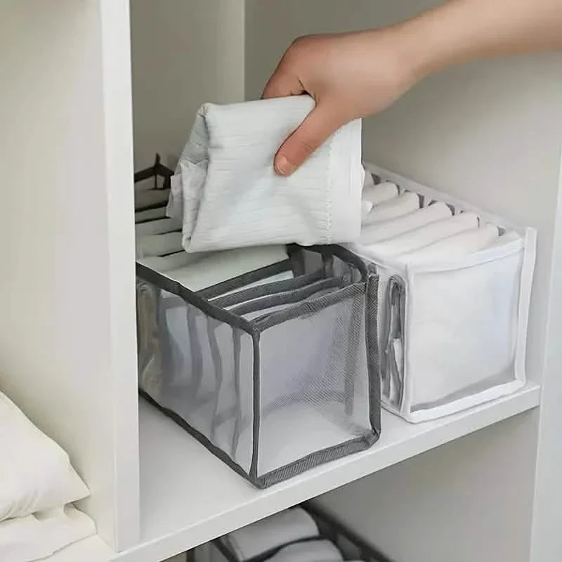11 Grid Sock Underwear Storage Box Mesh Closet Organizer DailySale