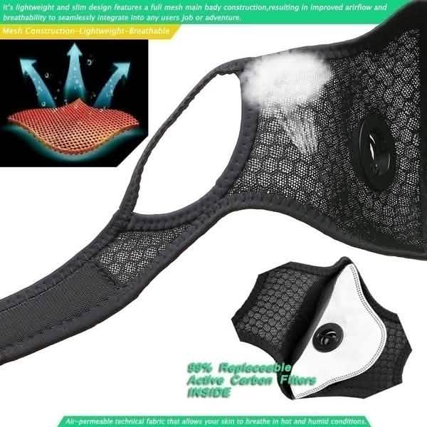 11-Piece Set: Breathable Bacteria-Proof Sport Face Mask with Activated Carbon PM 2.5 DailySale