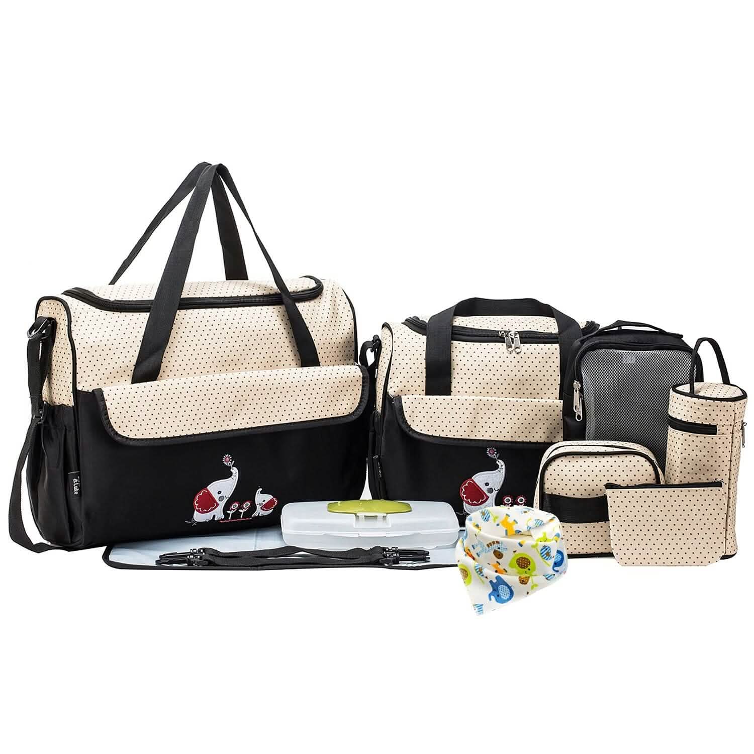 11-Piece Set: Multifunctional Diaper Handbags with Food Bag DailySale