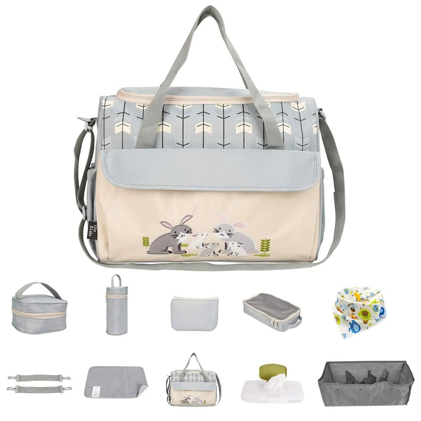 11-Piece Set: Multifunctional Diaper Handbags with Food Bag DailySale