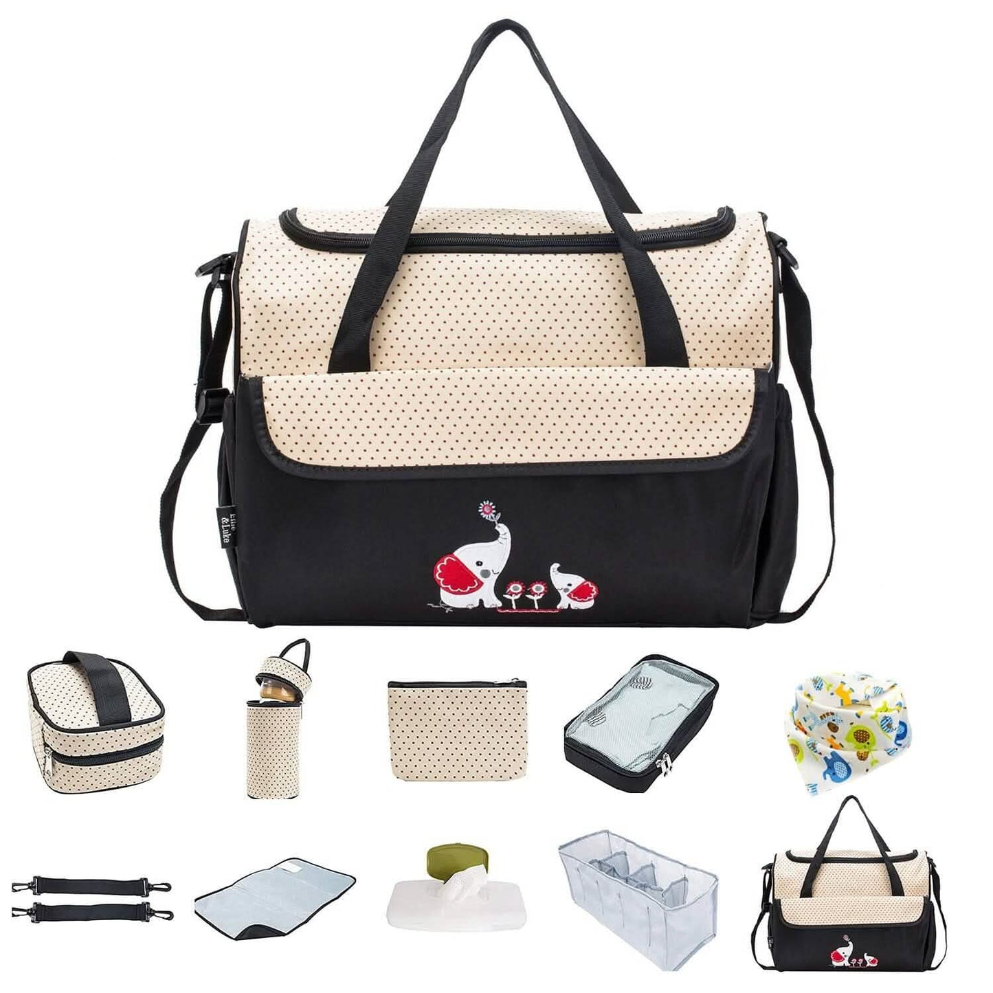 11-Piece Set: Multifunctional Diaper Handbags with Food Bag DailySale