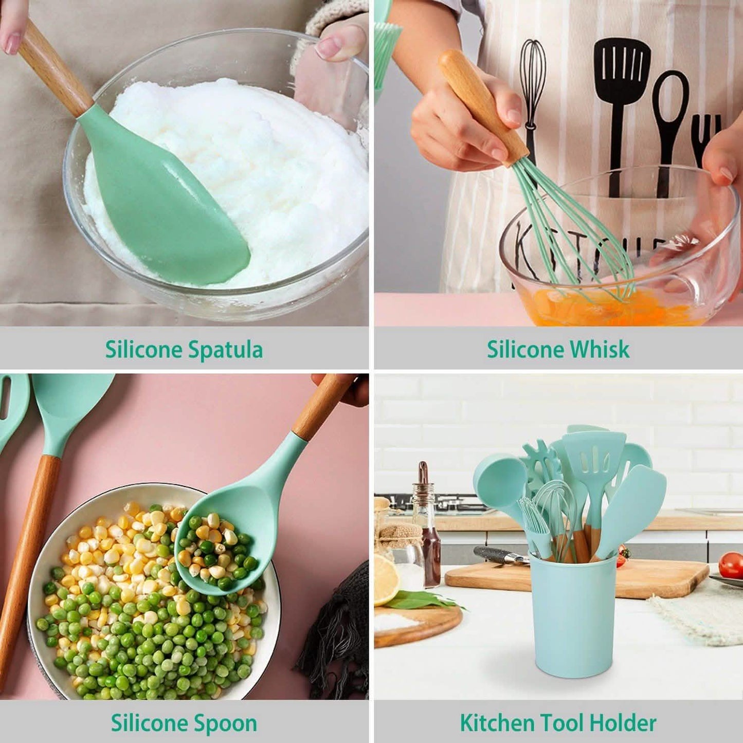 11-Piece: Silicone Cooking Utensil Set DailySale