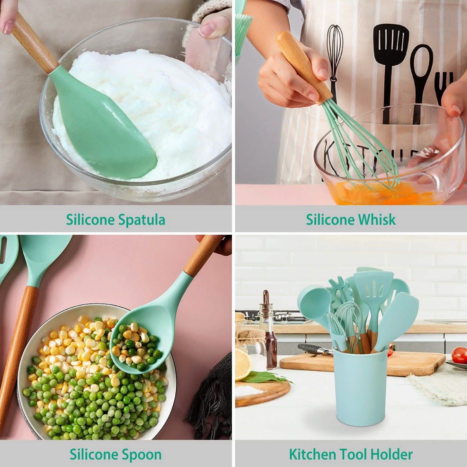 11-Piece: Silicone Cooking Utensil Set DailySale