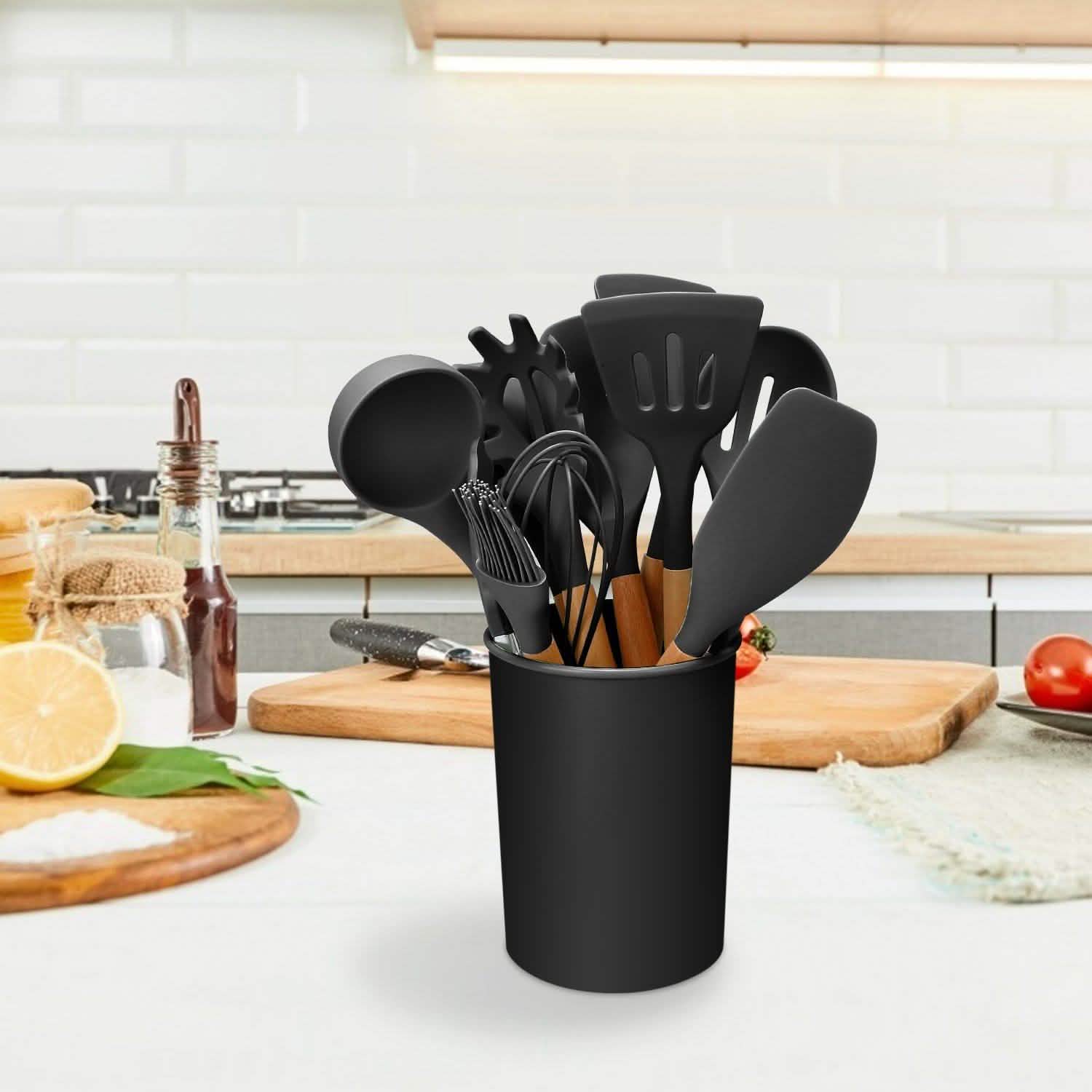11-Piece: Silicone Cooking Utensil Set DailySale