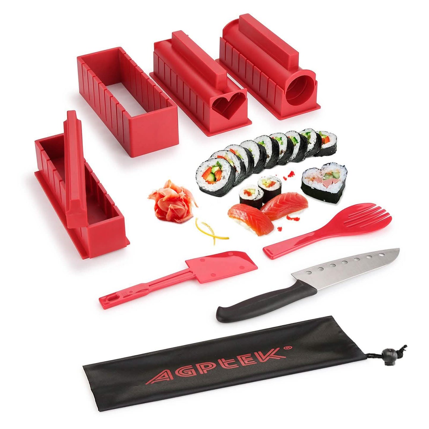 11-Piece: Sushi Making Kit Sushi Rolls with Premium Sushi Knife DailySale