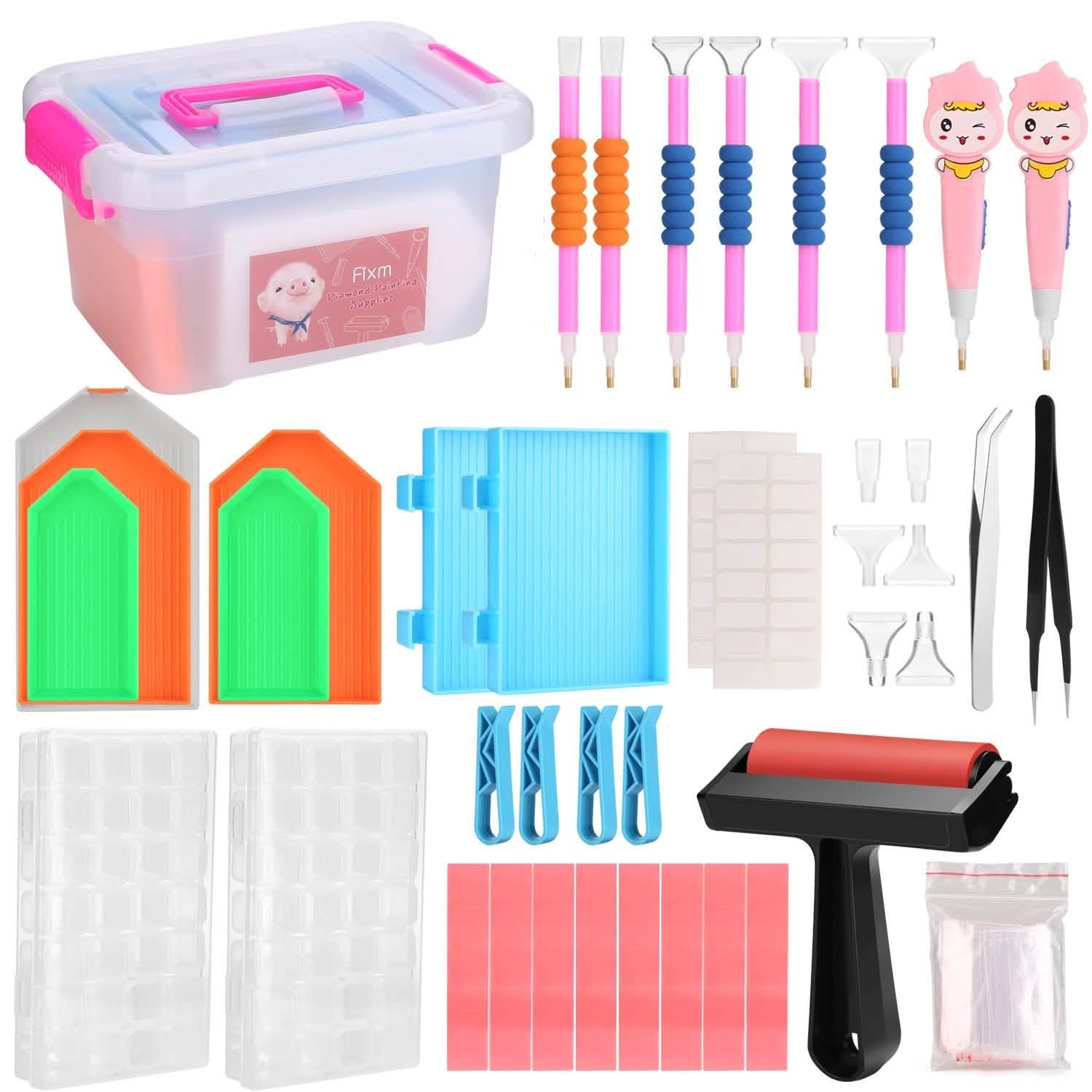 117-Piece: 5D Diamond Painting Tools Accessories Kit DailySale