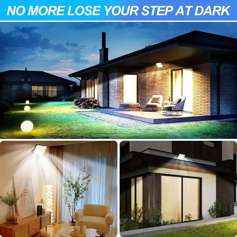 118 LED Solar Motion Sensor Flood Lights with Remote Control DailySale