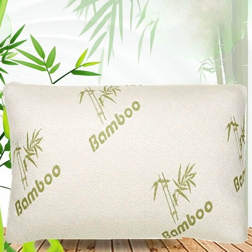 2-Pack: Bamboo Comfort Memory Foam Pillows - Hypoallergenic Removable Cover DailySale