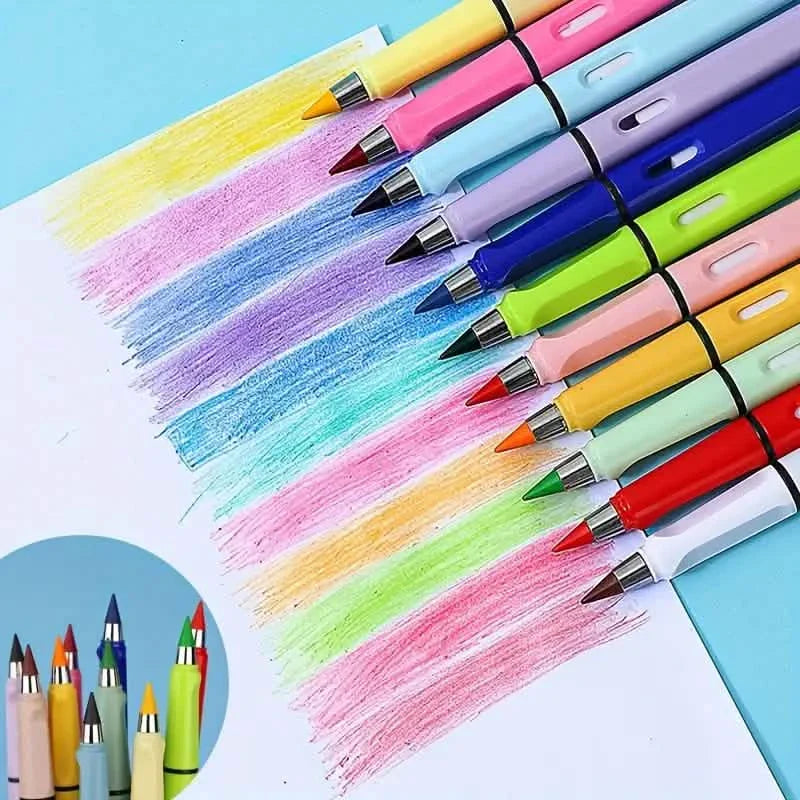 12 Colors Forever Pencil with Eraser DailySale