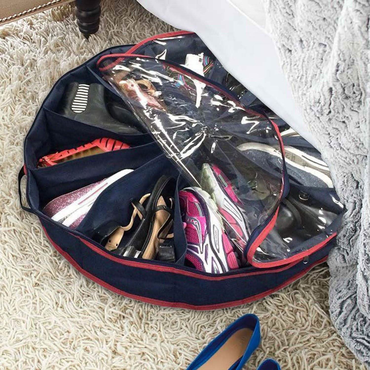 12-Compartment Round Shoe Organizer DailySale