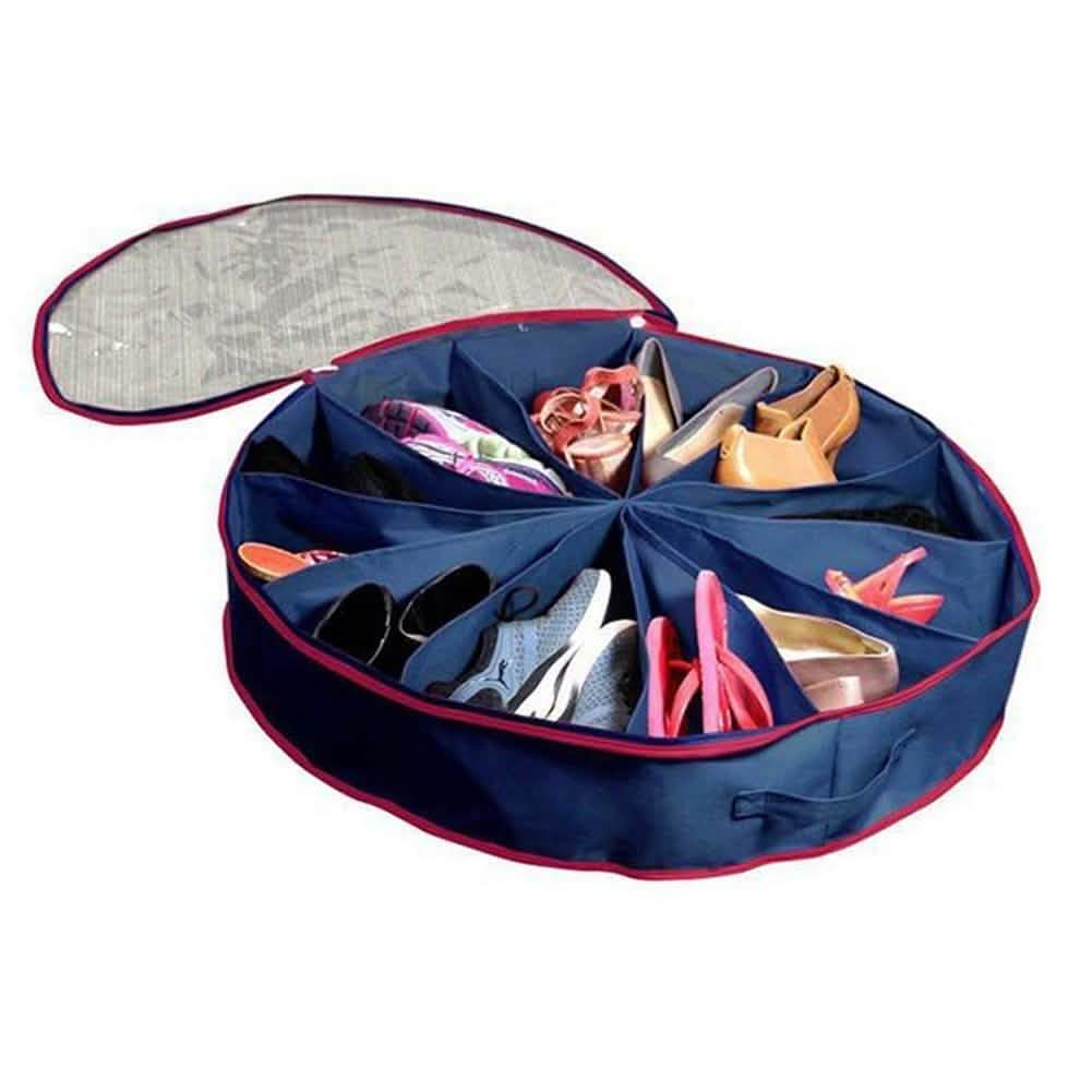 12-Compartment Round Shoe Organizer DailySale