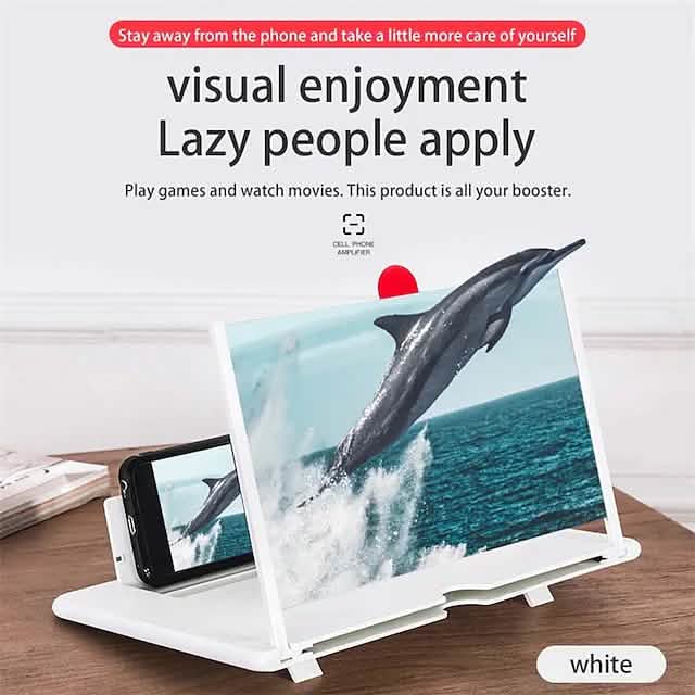 12 inch 3D Mobile Phone Screen Magnifier HD Video Amplifier with Foldable Holder DailySale