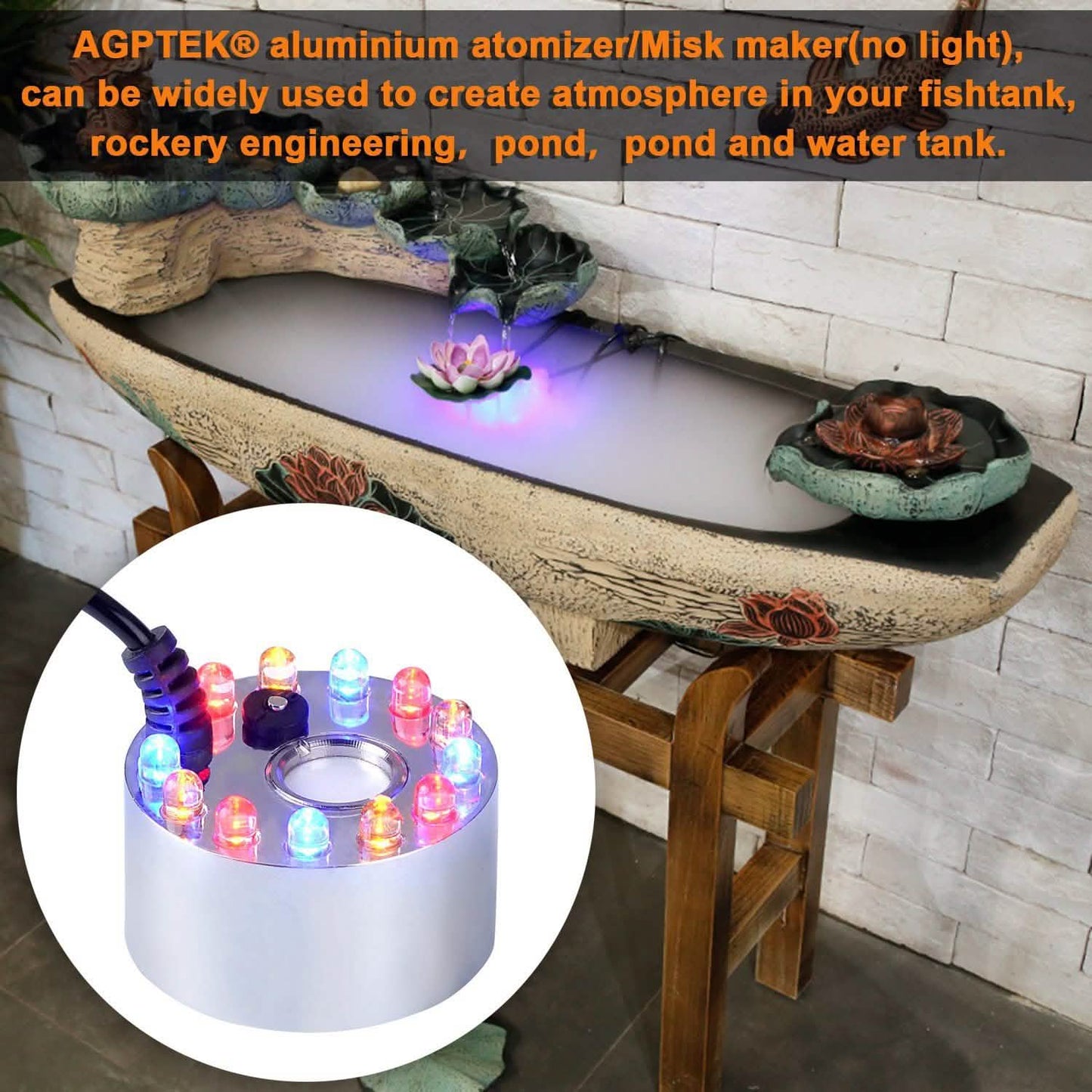 12 LED Changing Color Mist Maker DailySale