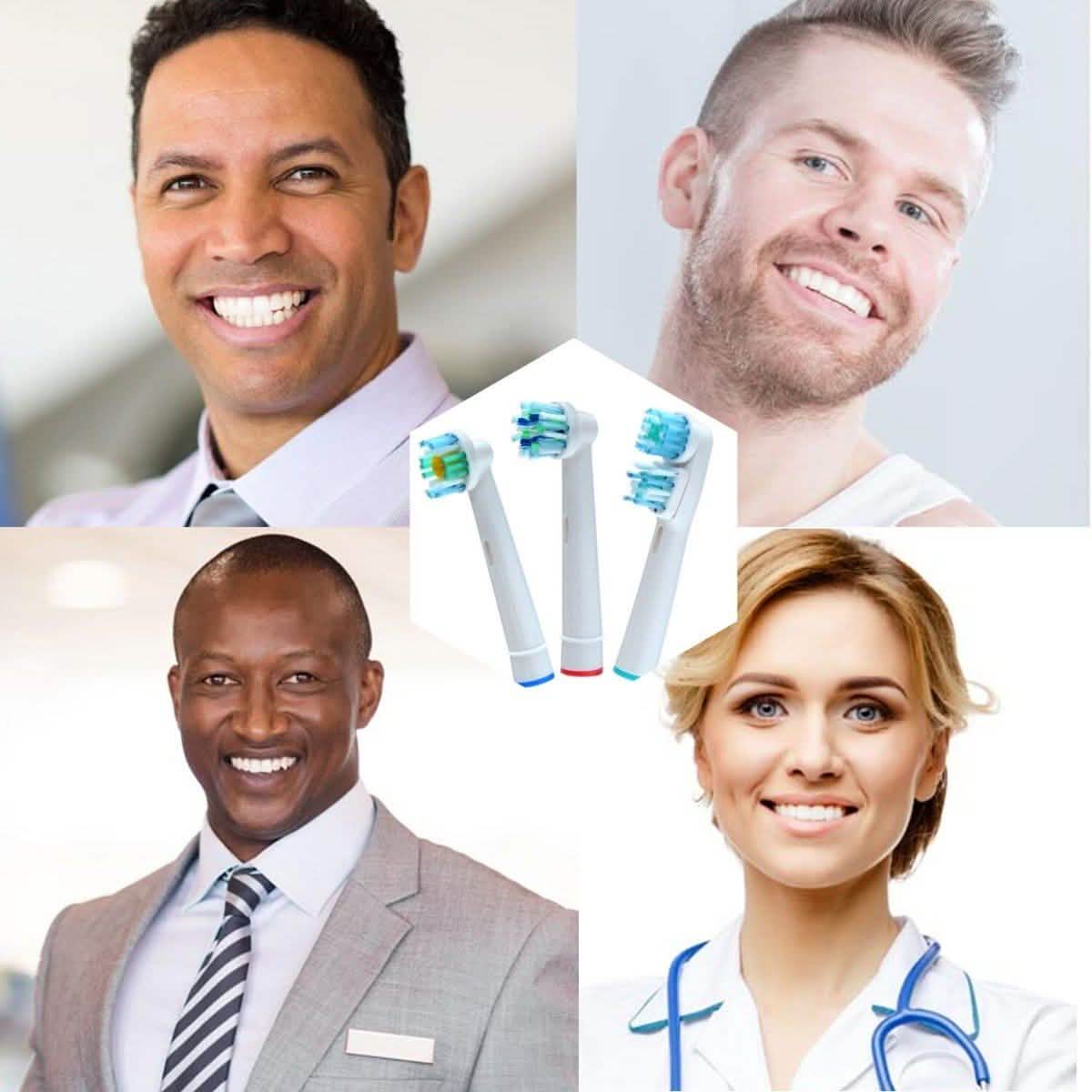 12-Pack: Assorted Clean Replacement Electric Toothbrush Heads DailySale