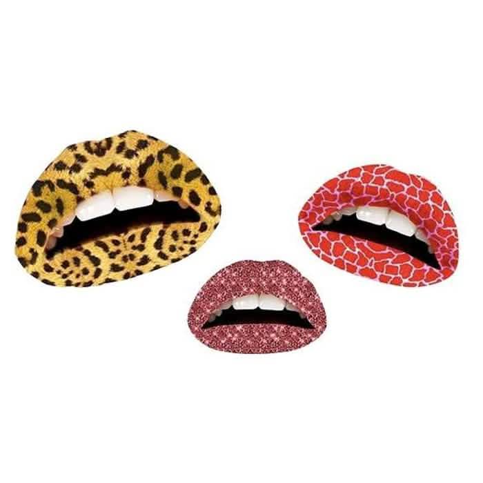 12-Pack: Colorful Temporary Lip Tattoo Set DailySale