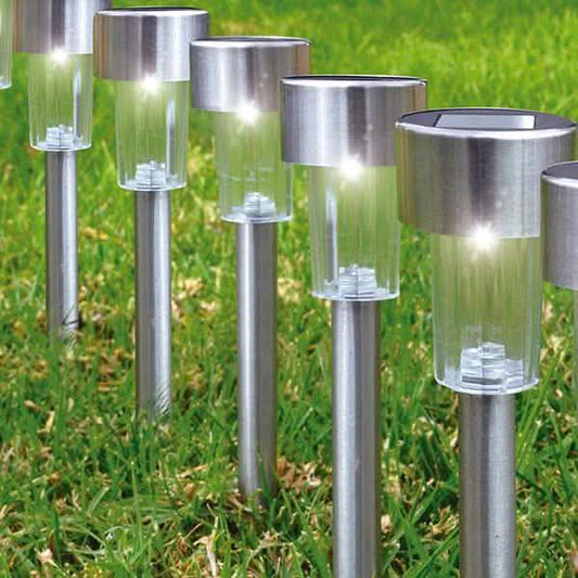 12-Pack: Solar LED Garden Pathway Stake Lights DailySale