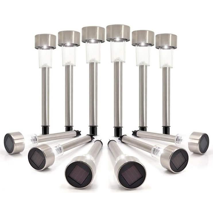 12-Pack: Solar LED Garden Pathway Stake Lights DailySale