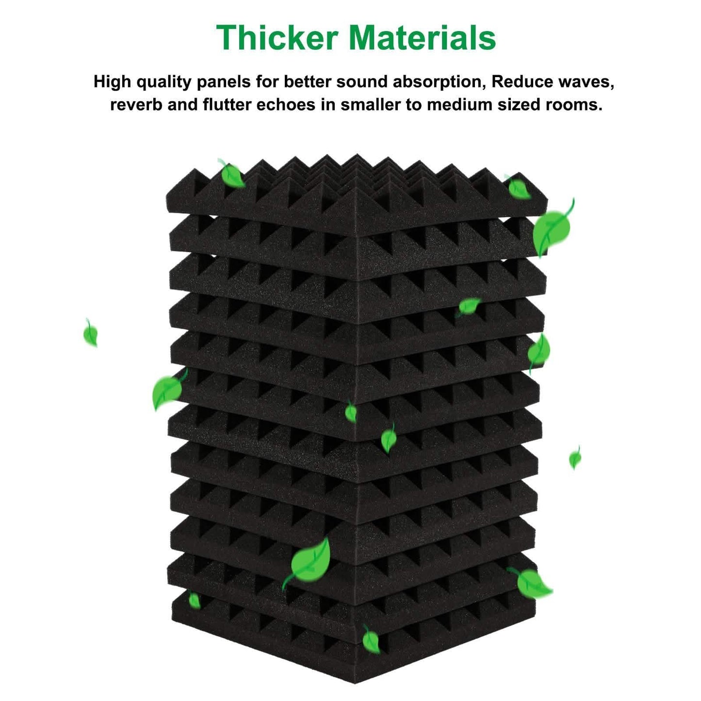 12-Pack: Sound Absorbing Foam for Recording Studio DailySale