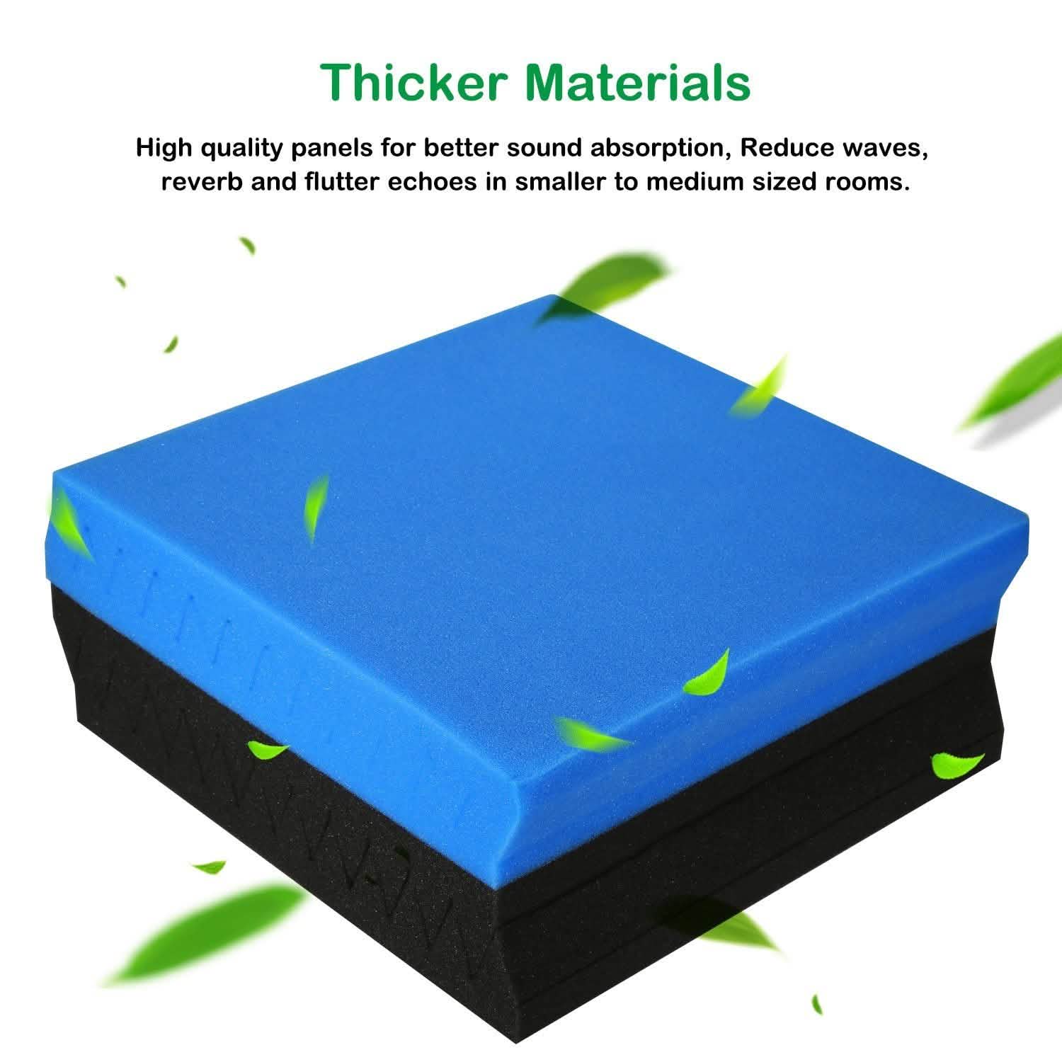 12-Pack: Sound Proof Padding Acoustic Foam Panels DailySale