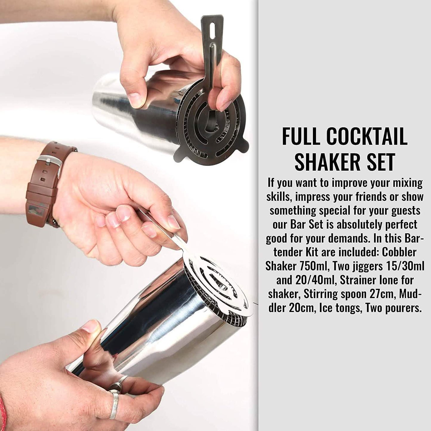 12-Piece: Cocktail Shaker Set DailySale