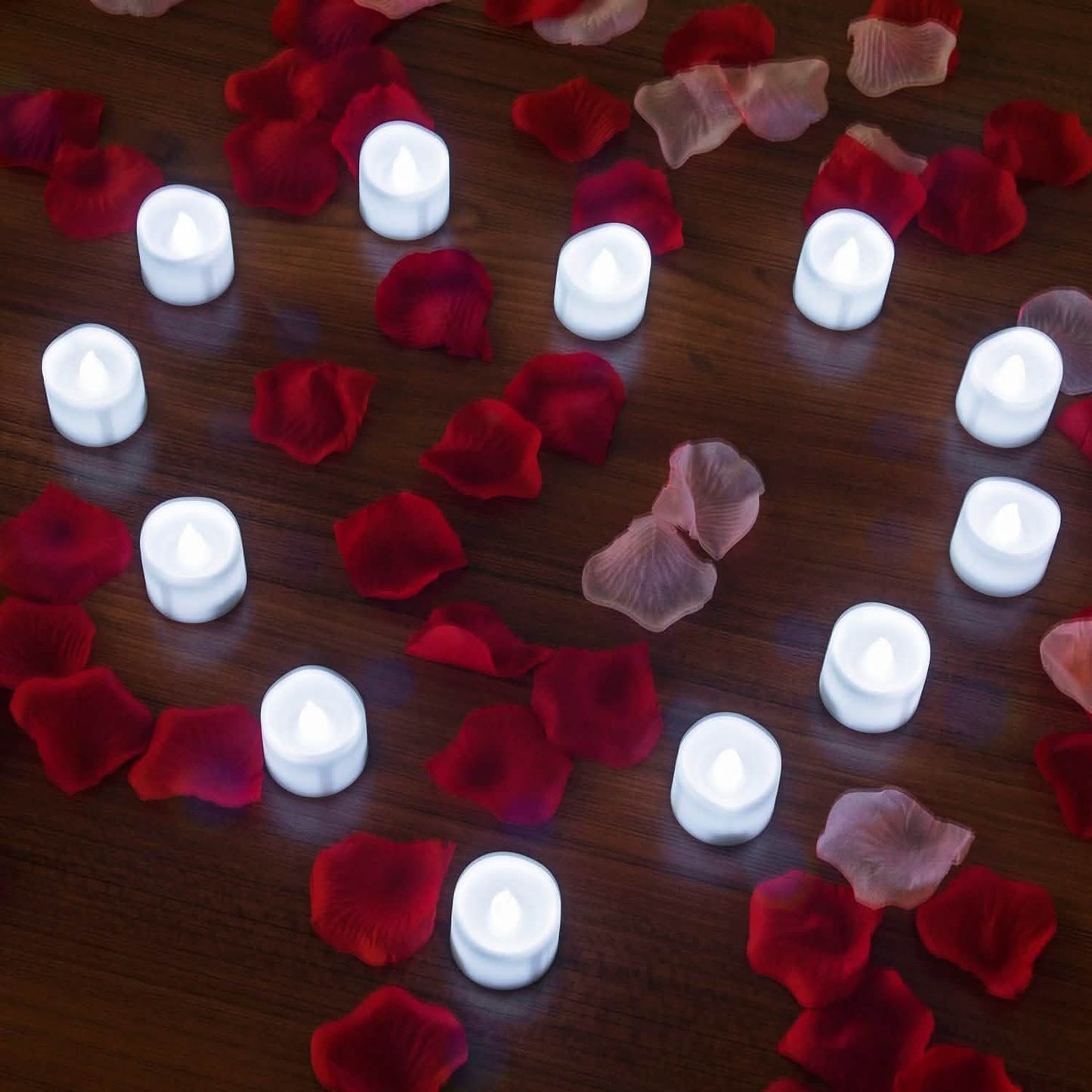 12-Piece: Cool White Flickering Led Tealight Timer Candles DailySale