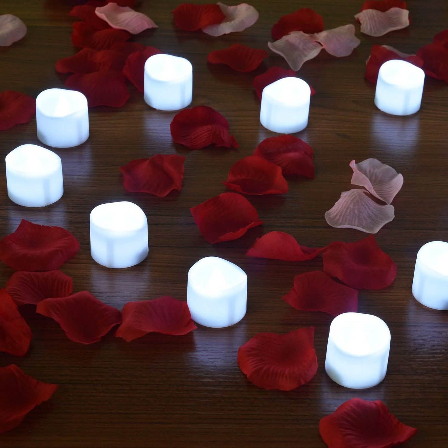 12-Piece: Cool White Flickering Led Tealight Timer Candles DailySale